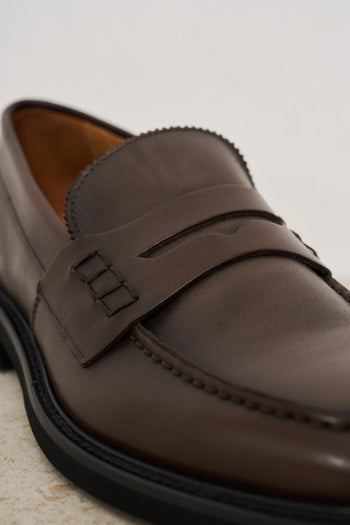 Mocassino uomo in marrone - 4