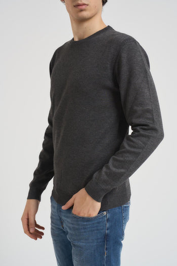 Maglia uomo basic girocollo grigia - 3