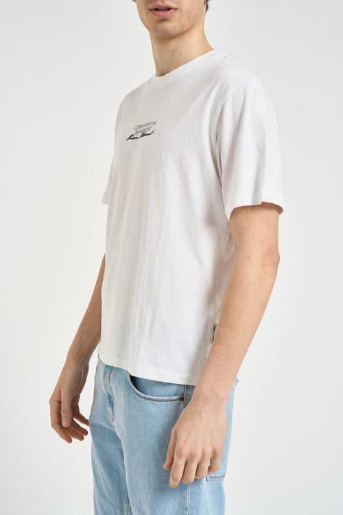 T-shirt uomo con stampa bianca - 2