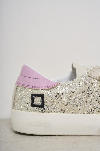 Women's gold and pink sneakers - 3