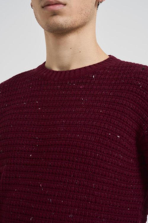 Maglia uomo girocollo bordeaux - 2