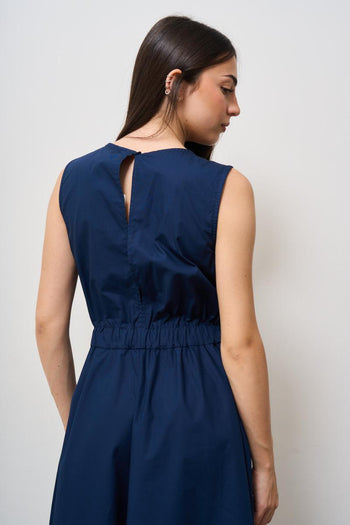Abito donna lungo blu - 4