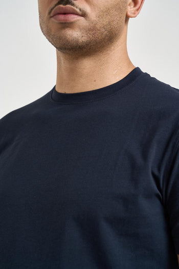T-shirt uomo girocollo blu notte - 3