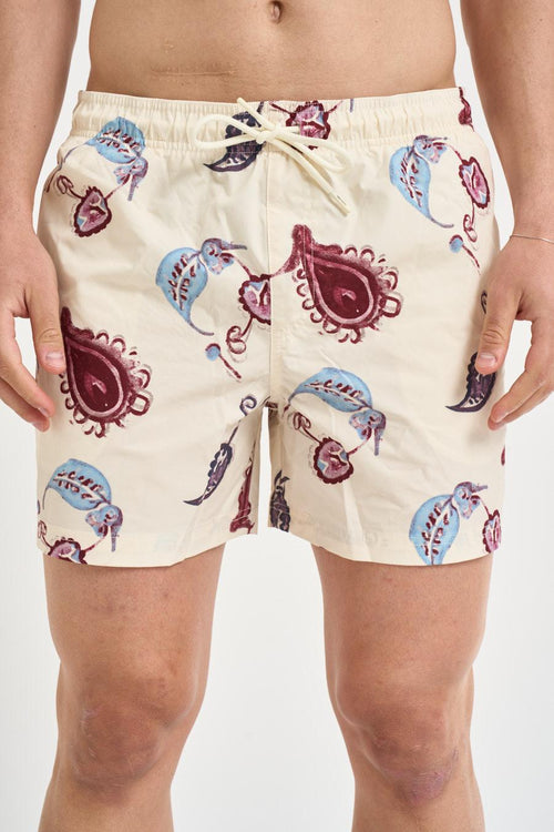 Costume uomo in fantasia beige e bordeaux
