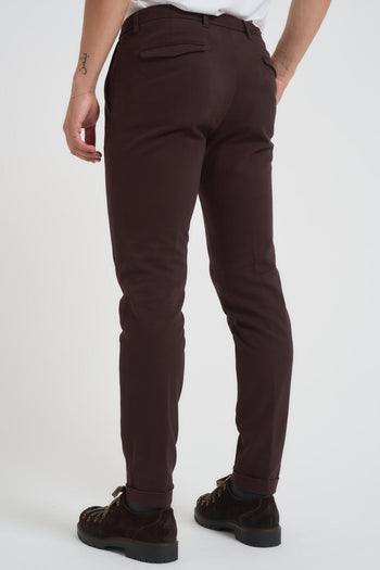 Pantalone uomo slim fit marrone - 3