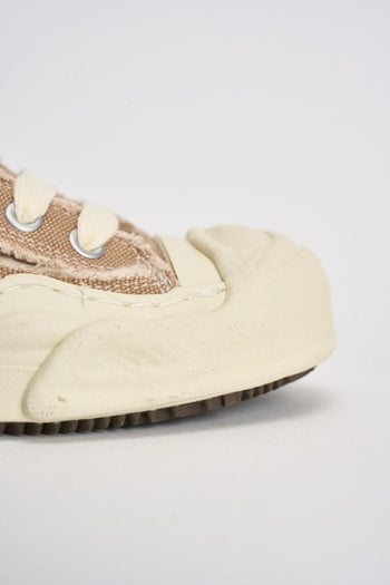 Sneakers uomo marrone chiaro in canvas - 3