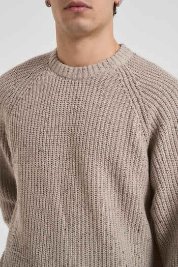 Maglia uomo girocollo beige - 3