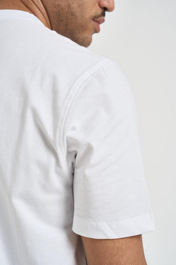 T-shirt uomo girocollo bianca - 4