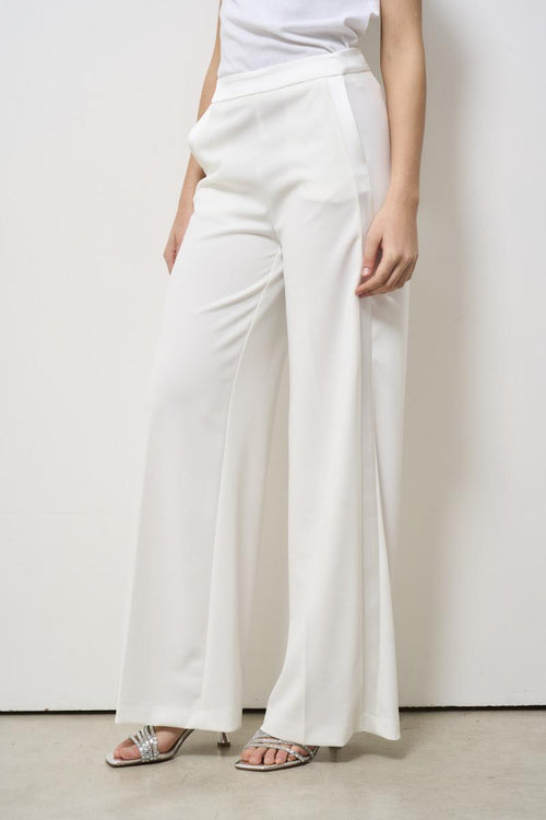 Pantalone donna gamba dritta bianco - 2