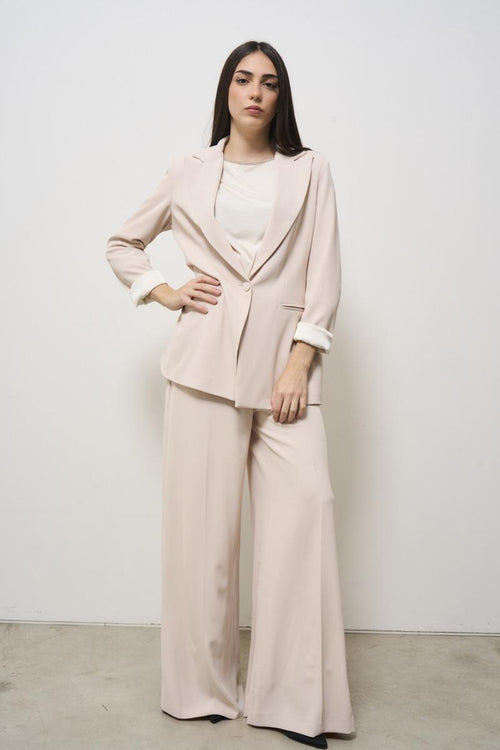 Giacca donna monopetto rosa