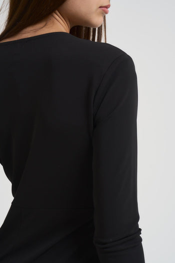 Abito donna con nodo nero - 5