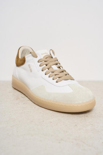 Sneakers uomo Jordan bianca e marrone - 4