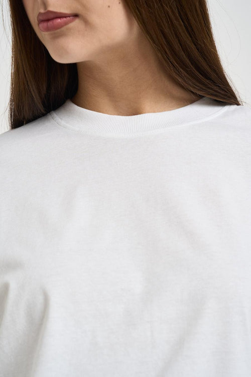T-shirt donna cut-out bianca - 2