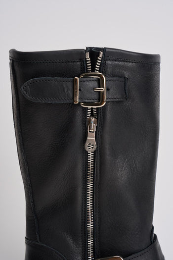 Stivale donna biker nero - 4