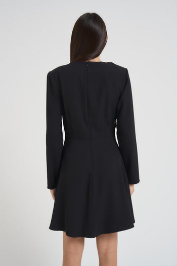 Abito donna corto nero - 5