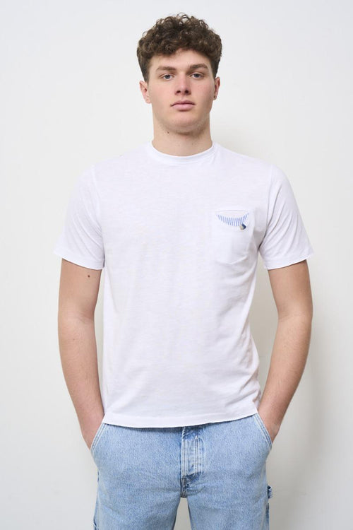 T-shirt uomo girocollo bianca