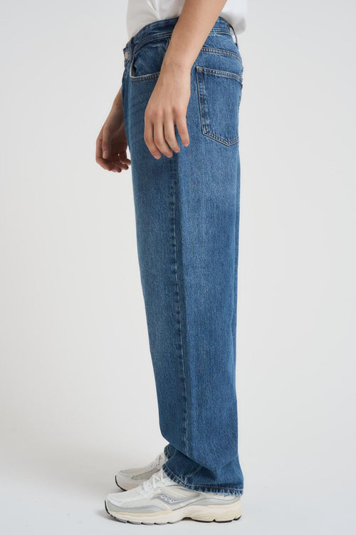 Jeans uomo loose in denim scuro - 2