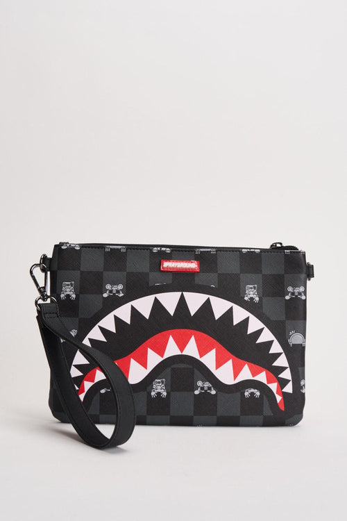 Pochette uomo Peeking Character Check nera