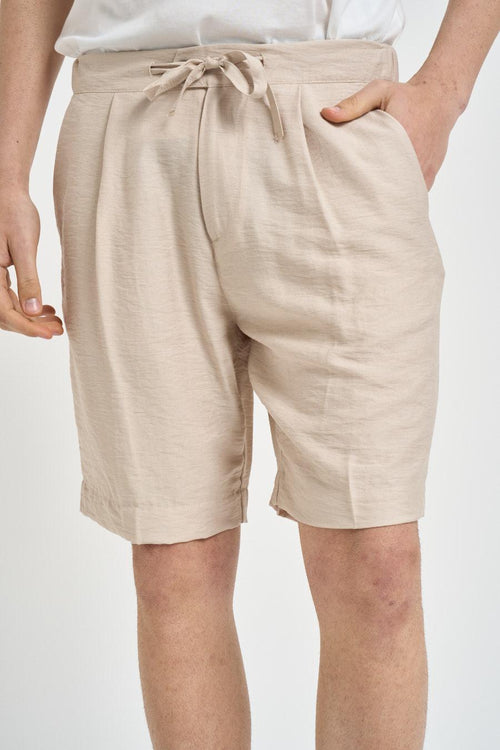 Bermuda uomo beige
