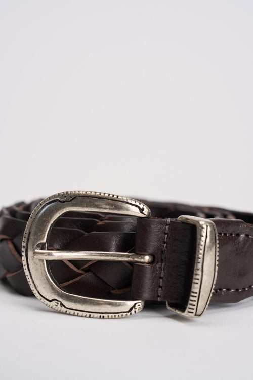 Cintura uomo intrecciata testa di moro - 2