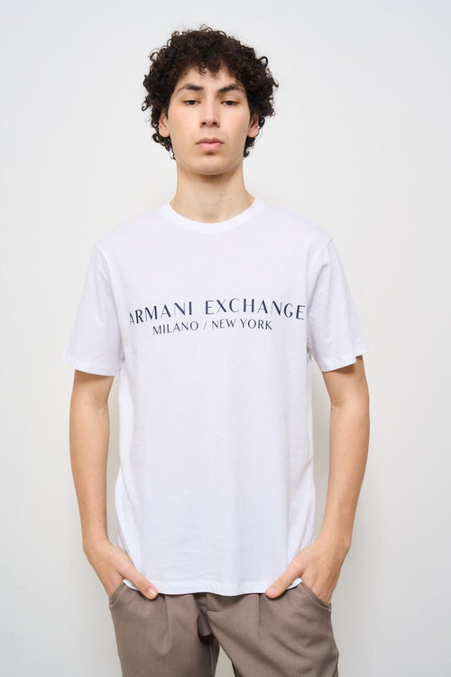 T-shirt uomo girocollo bianca