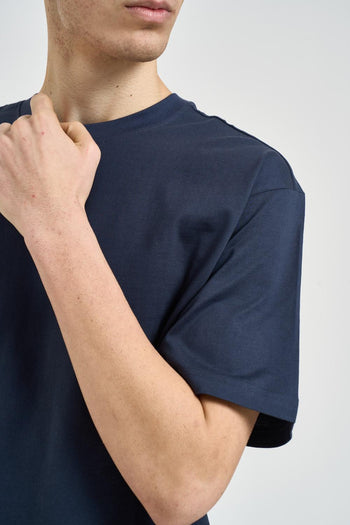 T-shirt uomo over blu - 3