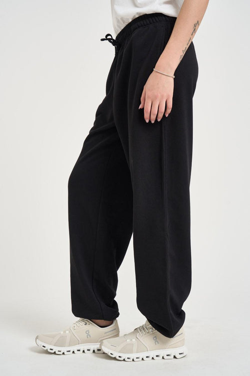 Pantalone donna nero jogger - 2