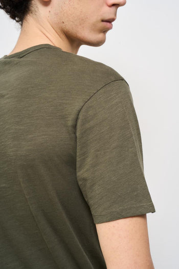 Polo uomo verde militare - 5