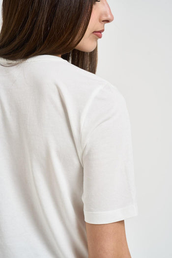 T-shirt donna con coghiglie bianca - 5