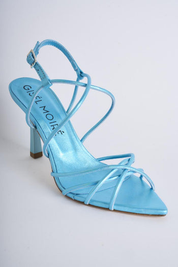 "Neva" sandal in real leather with elongated toe - 4