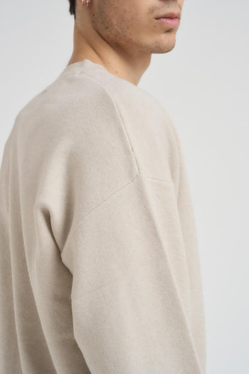 Maglia uomo girocollo panna - 4