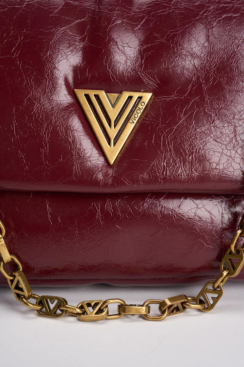 Borsa donna semilucida bordeaux - 2