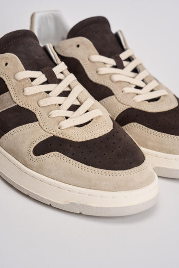 Sneakers uomo Court marrone e grigio - 4