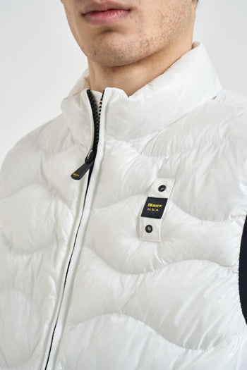 Giubbotto uomo smanicato bianco - 3