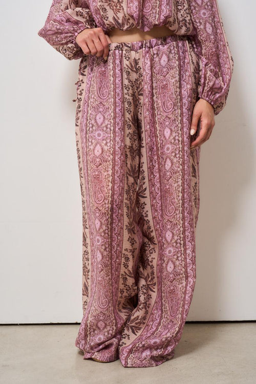 Pantalone donna fantasia floreale - 2
