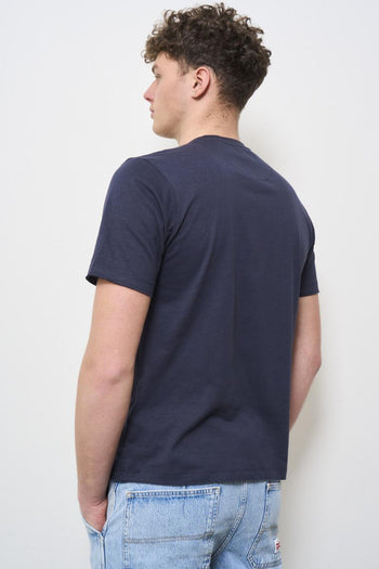 T-shirt uomo girocollo blu - 5
