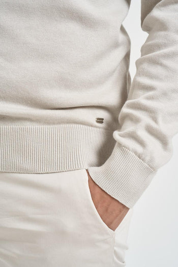 Maglia uomo girocollo perla - 3