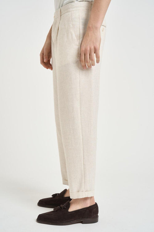 Pantalone uomo chino panna - 2