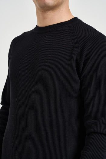 Maglia uomo girocollo nera - 3