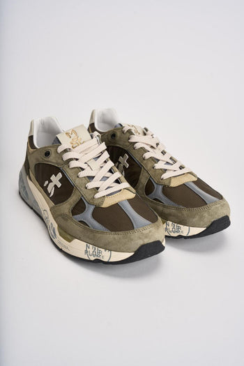 Sneakers uomo Mase in suede verde - 3