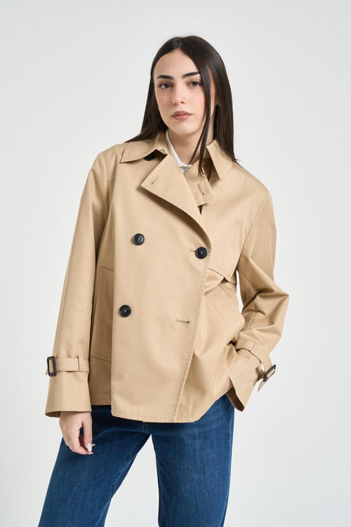 Trench donna Biglia corto beige