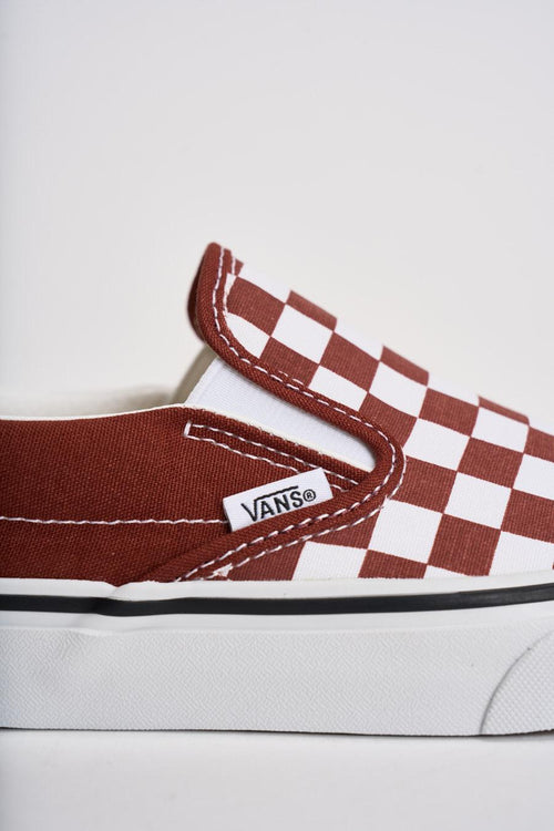 Sneakers uomo Classic slip-on scacchi rossa - 2