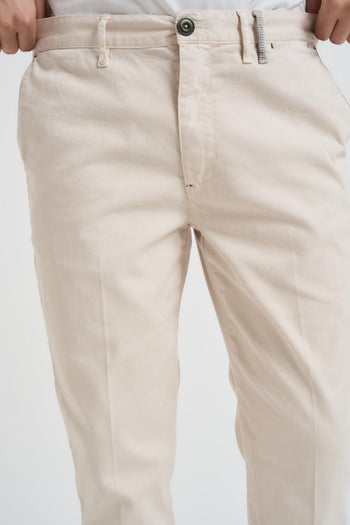 Pantalone uomo regular panna - 6