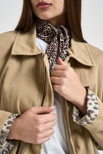 Giubbotto donna in denim beige - 3