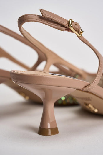 Scarpa donna con tacco strass silver - 7