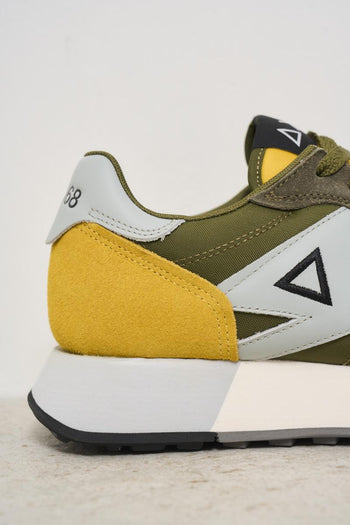Green and yellow men's sneakers - 3