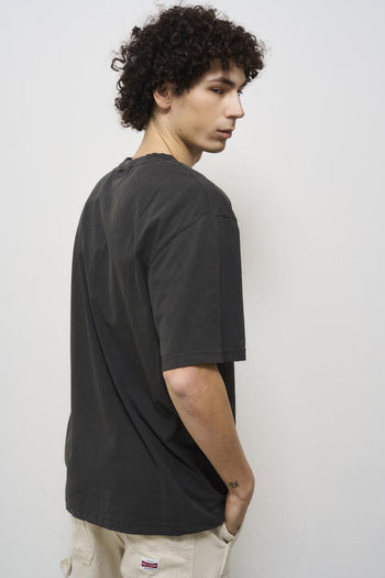 Men's black crew neck t-shirt - 4