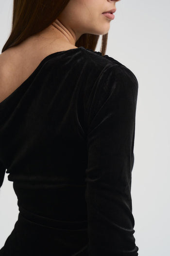 Abito donna aderente nero - 4