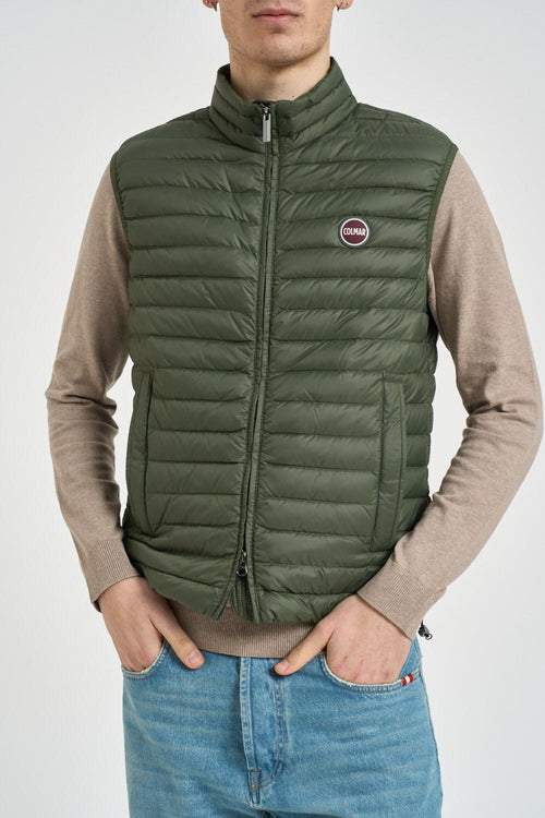 Gilet uomo piumino trapuntato verde