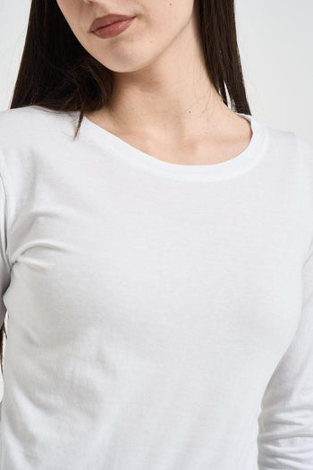 Maglia donna girocollo bianca - 3